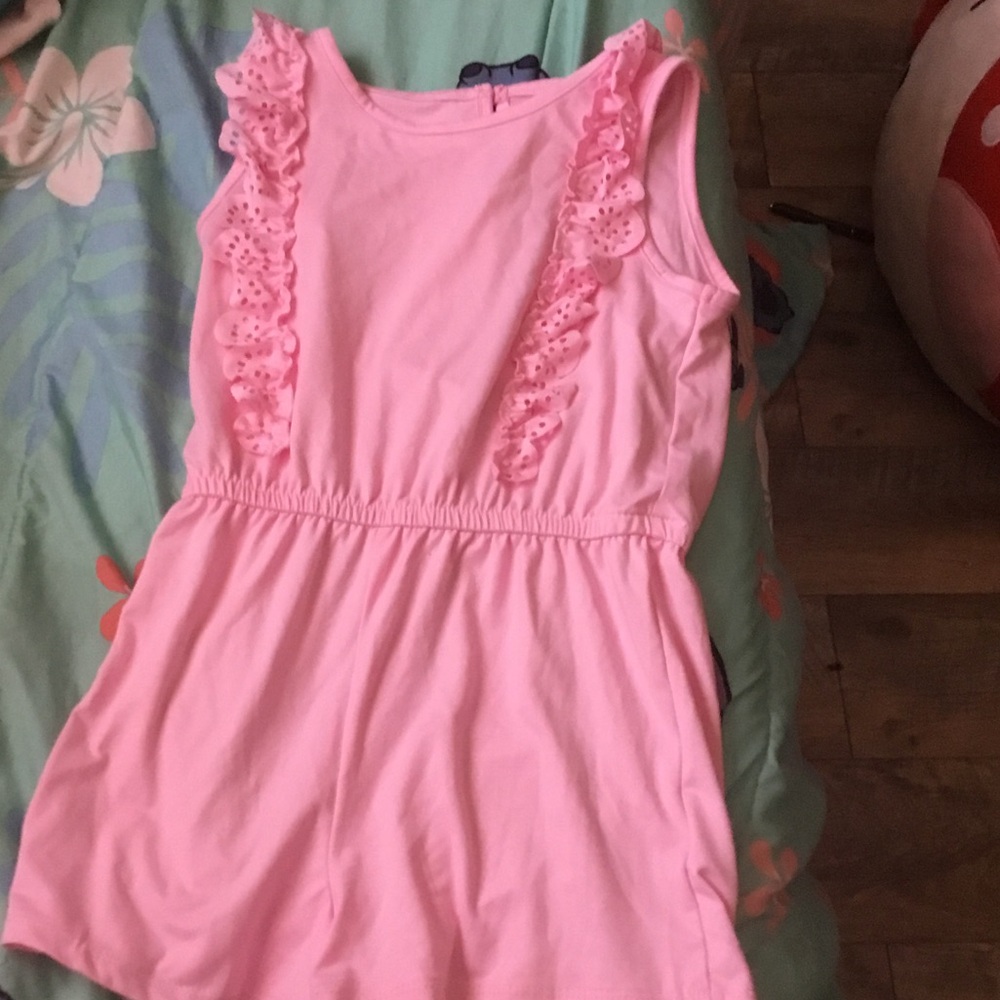 Pink Ruffled Kids Top